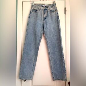 ADIKA JEANS EMBROIDERED NEW YORK STRAIGHT LEG SIZE 26